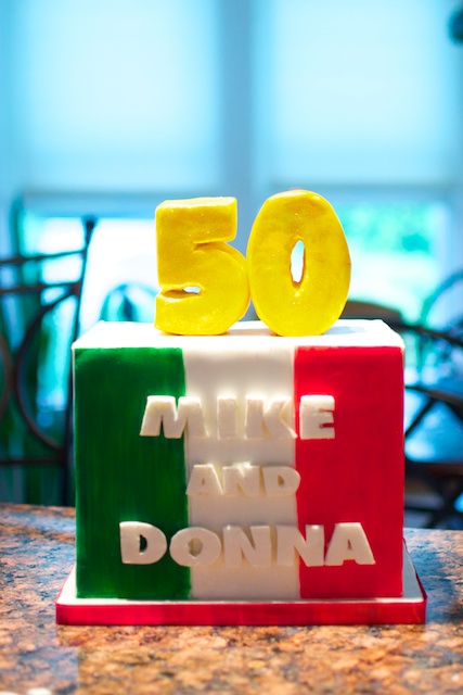 Italian Flag Cake